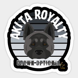 American Akita Royalty Sticker